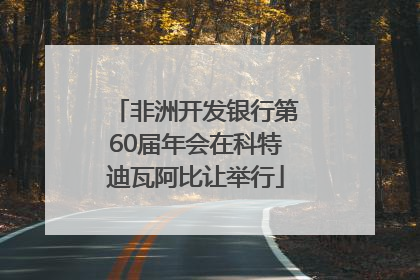 非洲开发银行第60届年会在科特迪瓦阿比让举行
