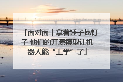 面对面丨拿着锤子找钉子 他们的开源模型让机器人能“上学”了
