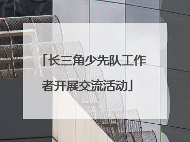 长三角少先队工作者开展交流活动