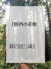 陕西小麦收获已过三成