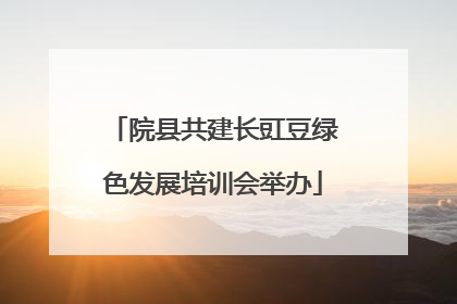 院县共建长豇豆绿色发展培训会举办