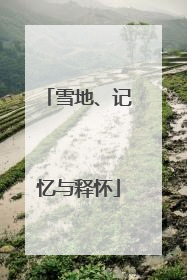 雪地、记忆与释怀