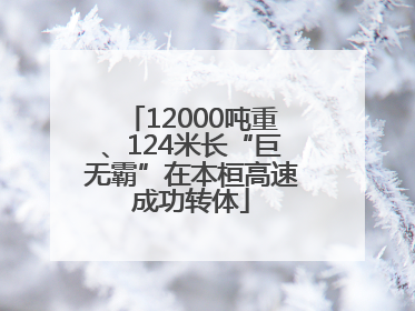 12000吨重、124米长“巨无霸”在本桓高速成功转体