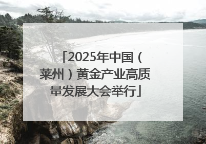 2025年中国（莱州）黄金产业高质量发展大会举行
