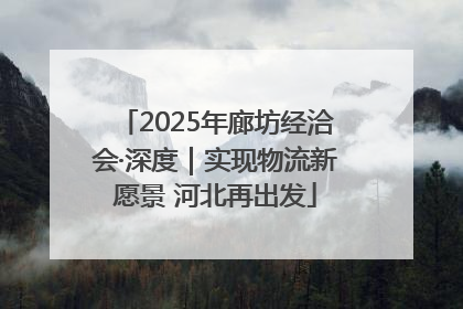 2025年廊坊经洽会·深度｜实现物流新愿景 河北再出发