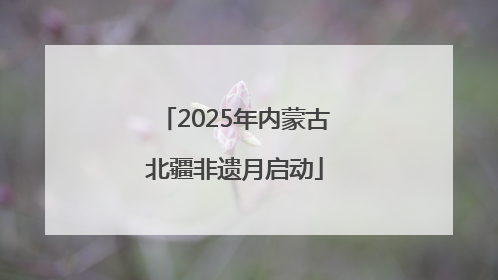 2025年内蒙古北疆非遗月启动