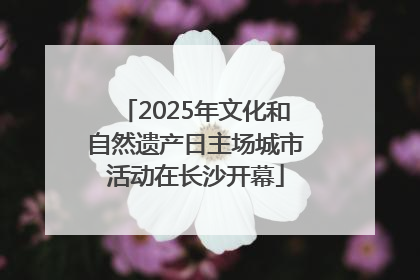 2025年文化和自然遗产日主场城市活动在长沙开幕