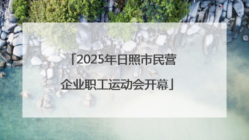 2025年日照市民营企业职工运动会开幕