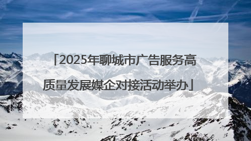 2025年聊城市广告服务高质量发展媒企对接活动举办