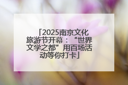 2025南京文化旅游节开幕：“世界文学之都”用百场活动等你打卡
