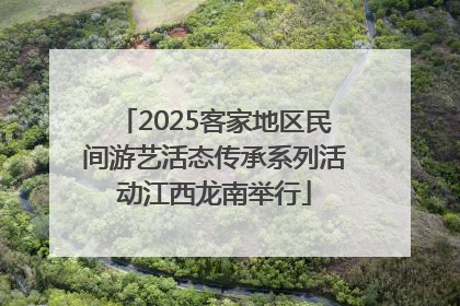 2025客家地区民间游艺活态传承系列活动江西龙南举行