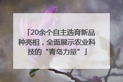 20余个自主选育新品种亮相，全面展示农业科技的“青岛力量”