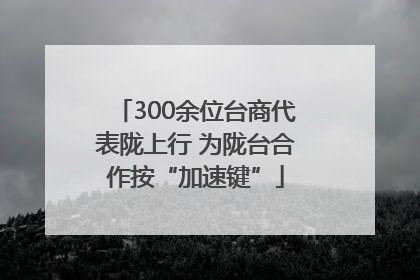 300余位台商代表陇上行 为陇台合作按“加速键”