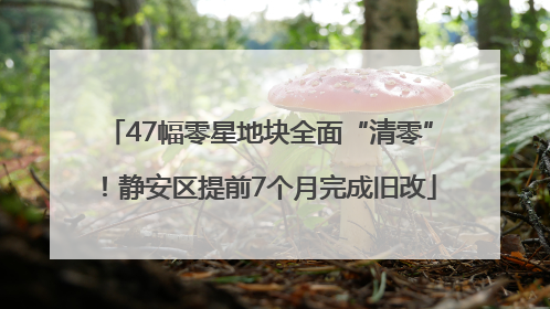 47幅零星地块全面“清零”！静安区提前7个月完成旧改