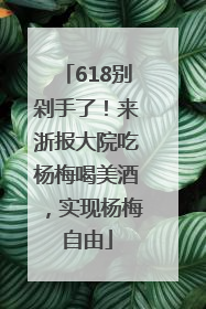 618别剁手了！来浙报大院吃杨梅喝美酒，实现杨梅自由