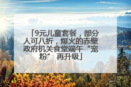 9元儿童套餐，部分人可八折，爆火的赤壁政府机关食堂端午“宠粉” 再升级
