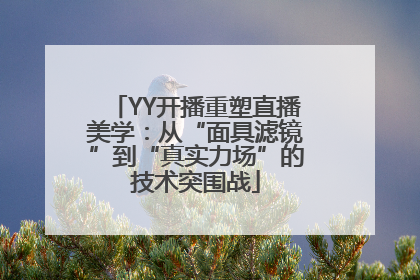 YY开播重塑直播美学：从“面具滤镜”到“真实力场”的技术突围战